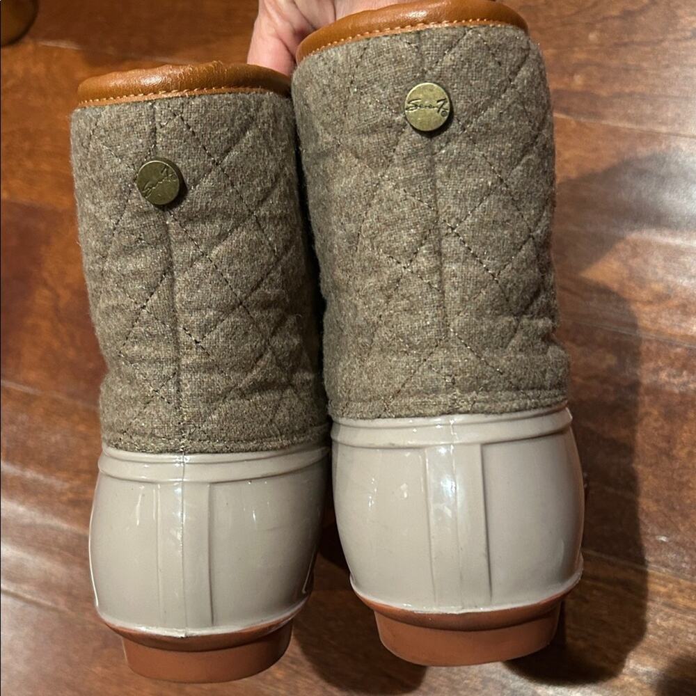 Seven7 Taupe Wool Goose Boot Women's Quilted Duck Boots, Size 11 - Picture 10 of 16